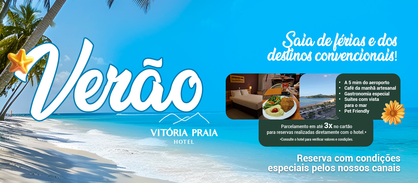 Natal e Ano Novo é no Vitória Praia Hotel!