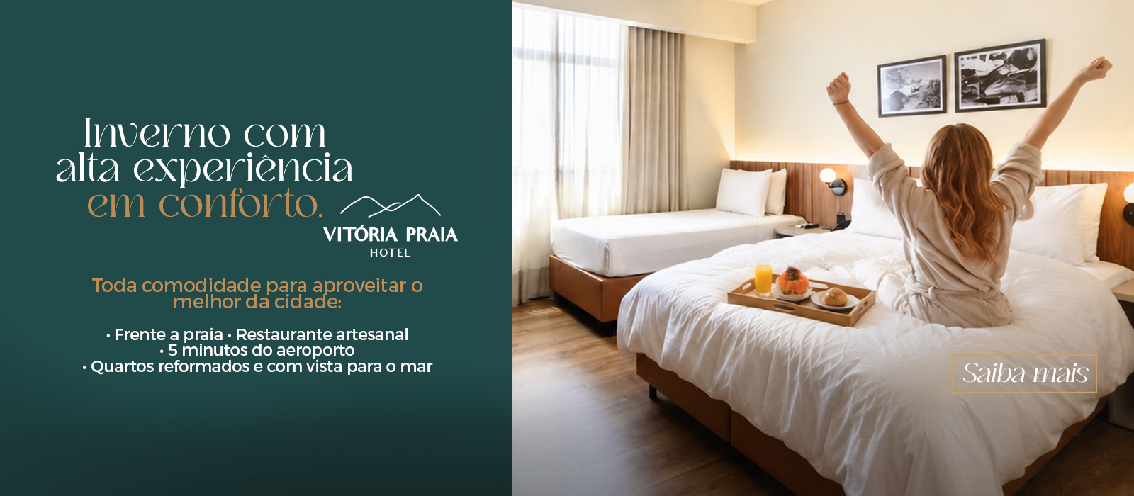 Fim de ano é aqui no Vitória Praia Hotel!