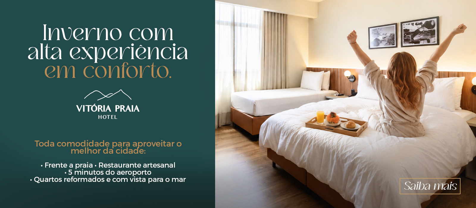Fim de ano é aqui no Vitória Praia Hotel!