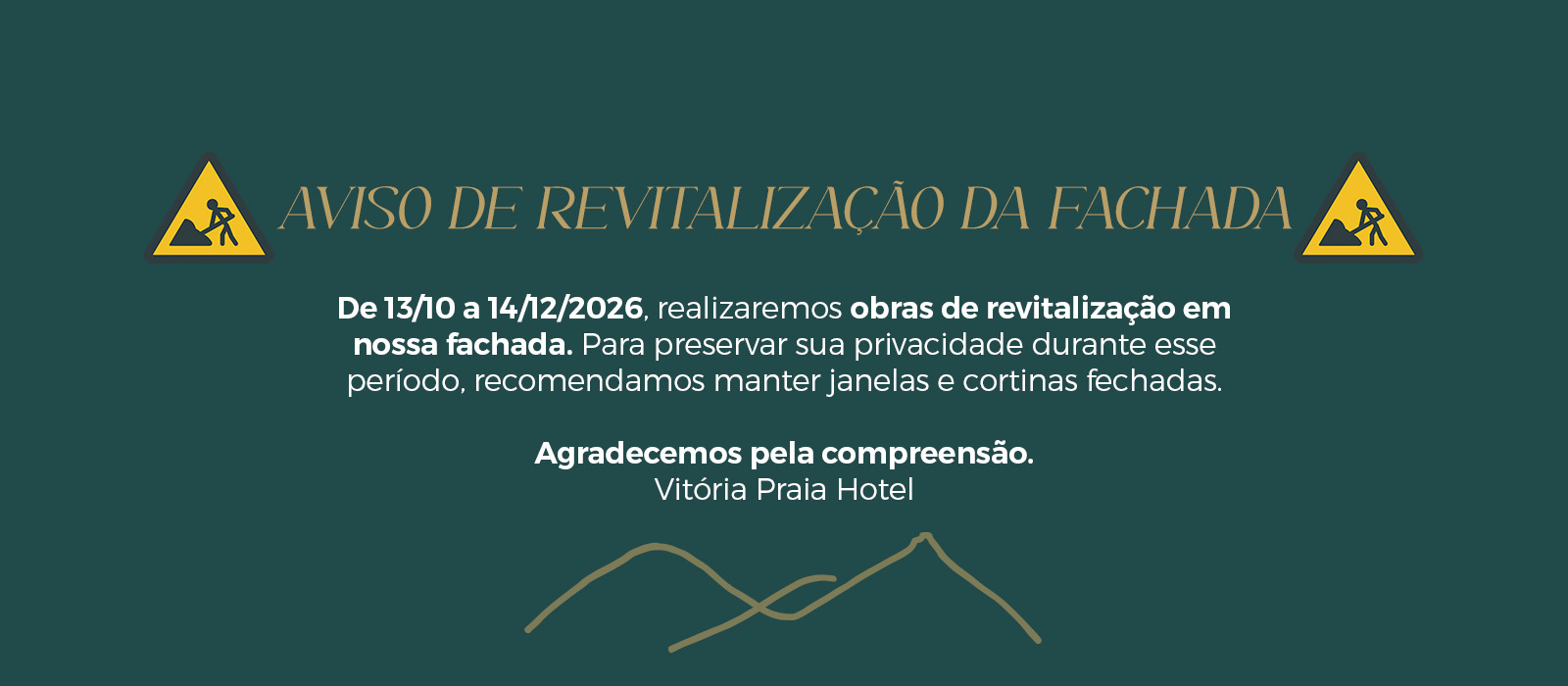 Fim de ano é aqui no Vitória Praia Hotel!